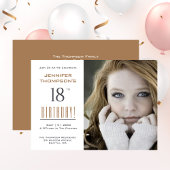 18e verjaardag - Fotofeestje Kaart