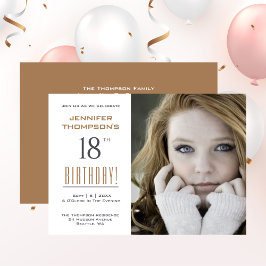 18e verjaardag - Fotofeestje Kaart