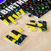 18e verjaardag — Fun, Colorful Music Symbols & "18 Legpuzzel (Zijkant)