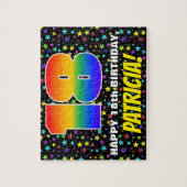 18e verjaardag — Fun, kleurrijk Star Field Pattern Legpuzzel (Verticaal)