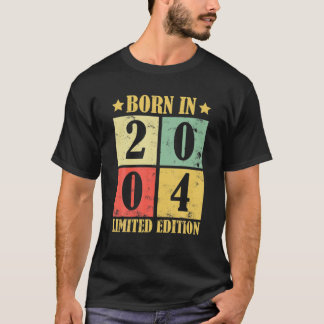 18e verjaardag, geboren in 2004  uitgave Limited T-shirt