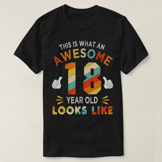18e verjaardag geschenken voor 18 jaar oude Geweld T-shirt (Design voorkant)