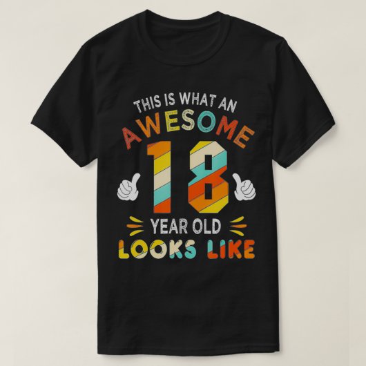 18e verjaardag geschenken voor 18 jaar oude Geweld T-shirt (Design voorkant)