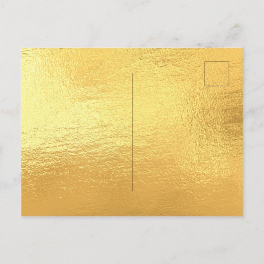18e verjaardag gouden glitter druppels uitnodiging briefkaart (Achterkant)