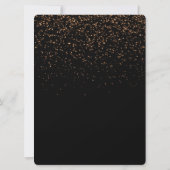 18e verjaardag Gouden Glitter Kaart (Achterkant)