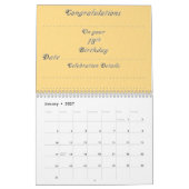 18e verjaardag herinneringen & gastenboek kalender (Jan 2027)