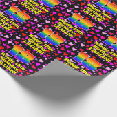 18e verjaardag: Het liefhebbende Kunstpatroon, Reg Cadeaupapier (Hoek)