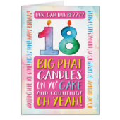 18e verjaardag hier, kom op een feestje (Voorkant)