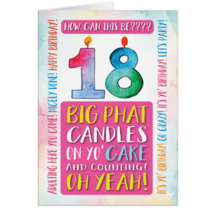 18e verjaardag hier, kom op een feestje