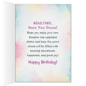 18e verjaardag hier, kom op een feestje (Binnen (Rechts))