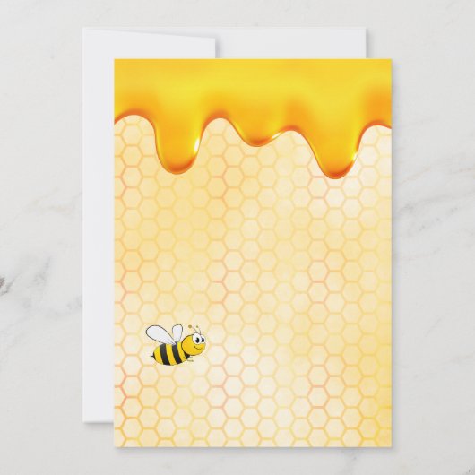 18e verjaardag honingraat lieve hommels schattig kaart (Achterkant)