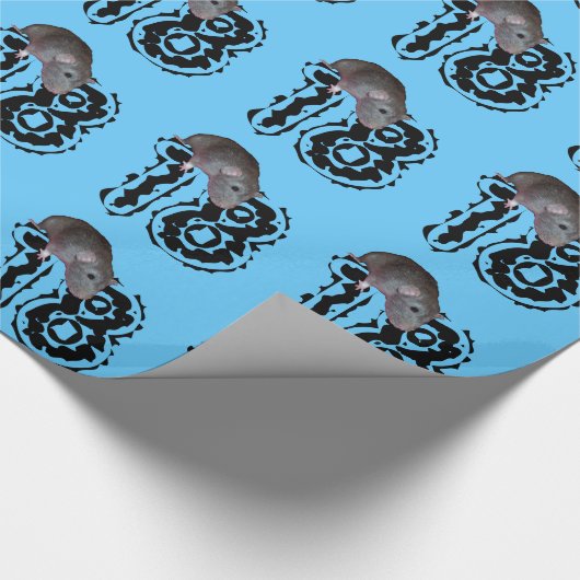 18e verjaardag inpakpapier (Hoek)