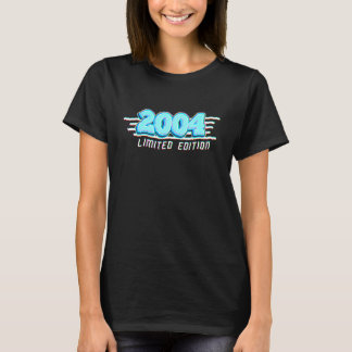 18e verjaardag jongen meisje 18 jaar 2004 8 t-shirt