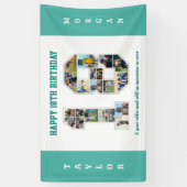 18e verjaardag Jubileum nummer 18 fotocollage Spandoek (Verticaal)