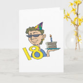 18e verjaardag kaart (Gele Bloem)