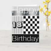 18e verjaardag kaart (Gele Bloem)