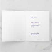 18e Verjaardag Kaart Grootdochter GROTE Paarse (Binnen)