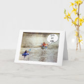 **18e VERJAARDAG** KAJAK STIJL Kaart (Gele Bloem)