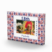 18e verjaardag Keepomwille | AMERIKAANSE VLAG Fotoblokken (Rechts)