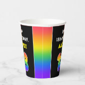18e verjaardag: kleurrijke regenboog # 18, Naam va Papieren Bekers (Rechts)