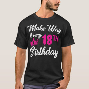 18e verjaardag koninginnen maken plaats voor mijn t-shirt