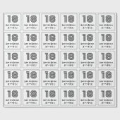 18e verjaardag: Kunst Deco Geïnspireerde stijl "18 Cadeaupapier (Vlak)