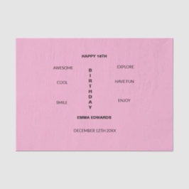 18e verjaardag leuk en geweldige tissuepapier