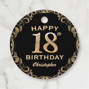 18e verjaardag Lijst van de Zwarte Partij en de Go Bedankjes Labels