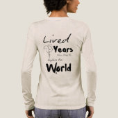 18e verjaardag; mijlpaal in de volwassenheid Tri-Blend shirt (Achterkant)