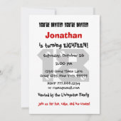 18e verjaardag Modern Teen Black White Pattern A02 Kaart (Achterkant)