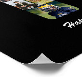 18e verjaardag nummer 18 aangepaste fotocollage poster (Hoek)