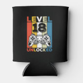 18e verjaardag onvergrendelde 18-gaming  blikjeskoeler (Voorkant)