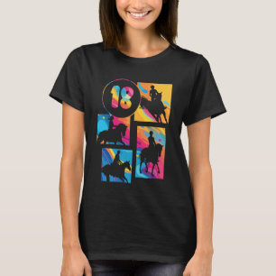 18e verjaardag Paardrijder Paardliefhebber 18 Jaar T-shirt