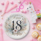 18e verjaardag papieren bordje (Feest)