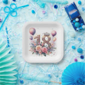 18e verjaardag papieren bordje (Feest)