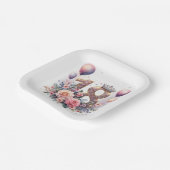 18e verjaardag papieren bordje (Gebogen)