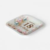 18e verjaardag papieren bordje (Gebogen)