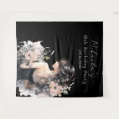 18e verjaardag Photo Booth Achtergrond Tapestry Wandkleed (Voorkant (horizontaal))