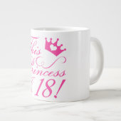 18e verjaardag prinses grote koffiekop (Voorkant rechts)