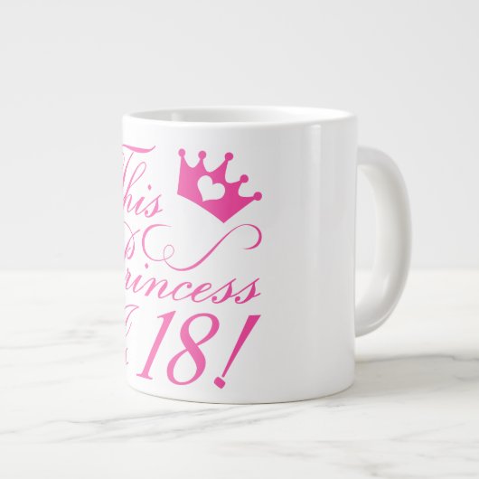 18e verjaardag prinses grote koffiekop (Voorkant rechts)