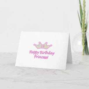 18e verjaardag prinses kaart