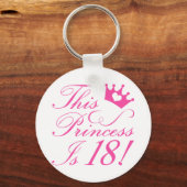 18e verjaardag prinses sleutelhanger (Voorkant)