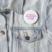 18e verjaardag ronde button 5,7 cm (In situ)