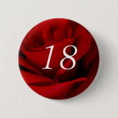 18e verjaardag ronde button 5,7 cm (Voorkant)