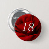 18e verjaardag ronde button 5,7 cm (Voorkant /achterkant)