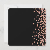 18e verjaardag Roos Gold Faux Glitter Confetti Bla Kaart (Achterkant)
