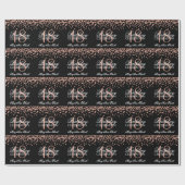 18e verjaardag Roos Gold Faux Glitter Confetti Cadeaupapier (Vlak)