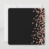 18e verjaardag Roos Gold Faux Glitter Confetti Kaart (Achterkant)