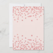 18e verjaardag Roos Gold Glam Glitter Blush Kaart (Achterkant)