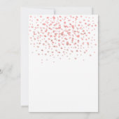 18e verjaardag Roos Gold Glitter Folie ballon Uitn Kaart (Achterkant)